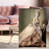 Papier Mousseline Tea Time Mary Antoinette Style Portrait Art