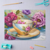 Papier Mousseline Tea Time - Tea Cup Art (Artisanat)