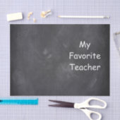 Papier Mousseline Teacher Chalkboard Design Venin Idea (Artisanat)