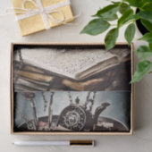 Papier Mousseline Técherie antique avec Cauldron et livres d'orthogr (Cadeau)