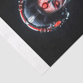 Papier Mousseline Techno Japanese cyborg Geisha (Détail)