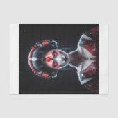 Papier Mousseline Techno Japanese cyborg Geisha (Recto)