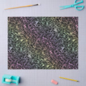 Papier Mousseline techno rainbo : (Artisanat)