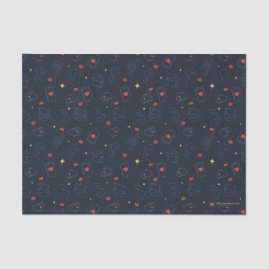 Papier Mousseline Ted Lasso | Tea et biscuit Icon Toss Motif (Recto)