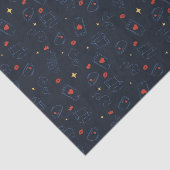 Papier Mousseline Ted Lasso | Tea et biscuit Icon Toss Motif (Détail)