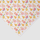 Papier Mousseline tedbear plaisir été (Détail)