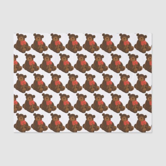 Papier Mousseline Teddy Bear (Recto)