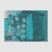 Papier Mousseline Teddy Bear Best Friends Embedded Word Cloud (Recto)