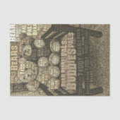 Papier Mousseline Teddy Bear Best Friends Embedded Word Cloud (Recto)