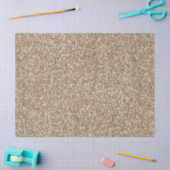 Papier Mousseline Teddy Bear Brown Gold Parties scintillant   (Artisanat)