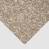 Papier Mousseline Teddy Bear Brown Gold Parties scintillant   (Détail)