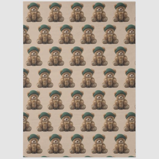 Papier Mousseline Teddy Bear Cold Brew  (Recto)