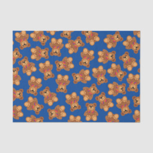 Papier Mousseline Teddy Bear Rainbow Cute 1ère fête anniversaire