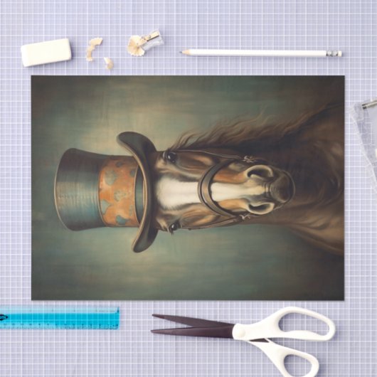 Papier Mousseline Teddy le cheval (Artisanat)