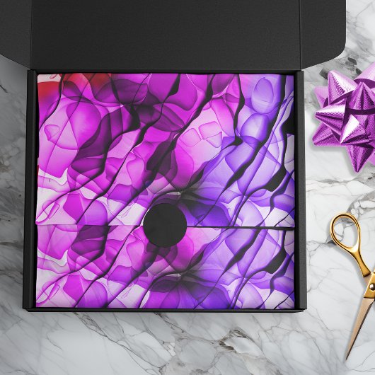 Papier Mousseline Teinture à Cravate stratifiée Abstraite multicrose