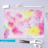 Papier Mousseline Teinture de nouilles violettes rose-jaune (Artisanat)