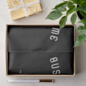 Papier Mousseline Télécharger le logo | Noir et blanc (modifiable) (Cadeau)