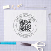 Papier Mousseline Téléchargez votre propre code QR et votre texte pe (Artisanat)