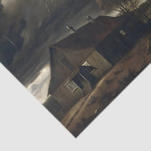 Papier Mousseline Tempête autour de la page de découpage d'une ferme (Détail)