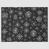 Papier Mousseline Tempête de neige chic (Recto)