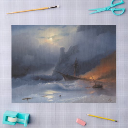 Papier Mousseline Tempête par Ivan Aivazovsky (Artisanat)