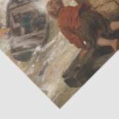 Papier Mousseline Tempête sur la côte (par Rudolf Jordan) (Détail)