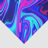 Papier Mousseline Tendance néon bleu rose turquoise Abstrait (Détail)