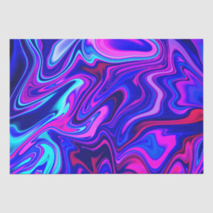 Papier Mousseline Tendance néon bleu rose turquoise Abstrait