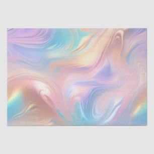 Papier Mousseline Tendance pastel rose bleu jaune abstrait vagues