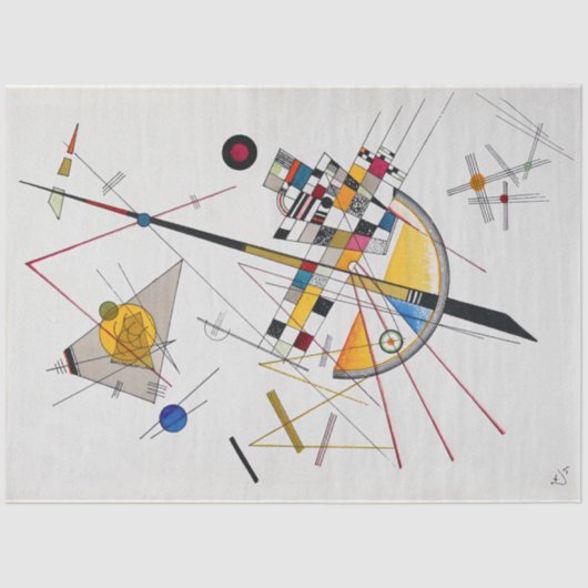 Papier Mousseline Tension Delicate No.85, Wassily Kandinsky (Recto)