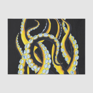 Papier Mousseline Tentacles Encre foncée