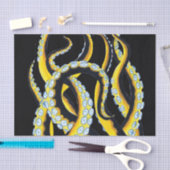 Papier Mousseline Tentacles Encre foncée (Artisanat)