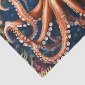 Papier Mousseline Tentacles Mer profonde (Détail)