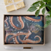 Papier Mousseline Tentacles Mer profonde (Cadeau)