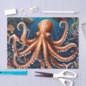 Papier Mousseline Tentacles Mer profonde (Artisanat)