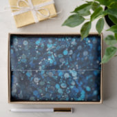 Papier Mousseline Tenue avec sequins bleu (Cadeau)