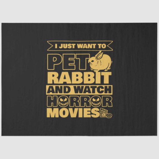 Papier Mousseline Tep Rabbit And Watch Halloween (Recto)