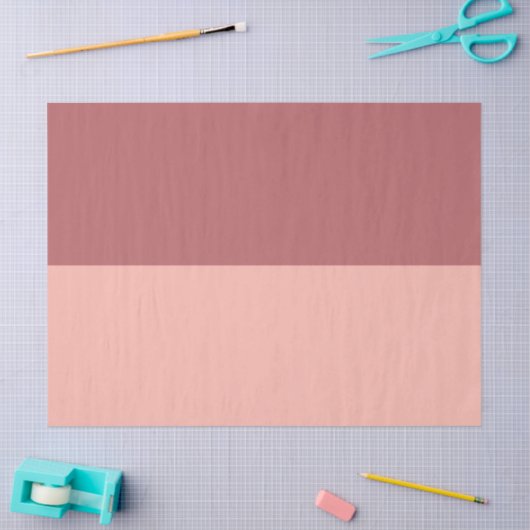 Papier Mousseline Terra Rosa et Melon (Artisanat)