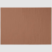 Papier Mousseline Terracotta Burnt Orange couleur solide (Recto)