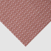 Papier Mousseline Terracotta Élégant Ditsy Floral (Détail)