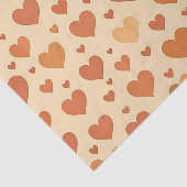 Papier Mousseline Terracotta Heart Scatter Pattern (Détail)