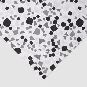 Papier Mousseline Terrazzo blanc moderne (Détail)