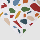 Papier Mousseline Terrazzo Motif coloré (Détail)