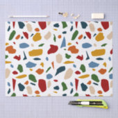 Papier Mousseline Terrazzo Motif coloré (Artisanat)