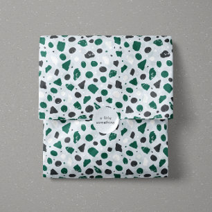 Papier Mousseline Terrazzo Organique Moderne   Mosaïque de Pierre Ab