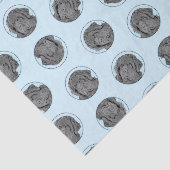 Papier Mousseline Terre-Neuve Peinture Black Cute Original Chien Art (Détail)