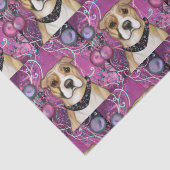 PAPIER MOUSSELINE TERRIER AMÉRICAIN DU STAFFORDSHIRE (Détail)