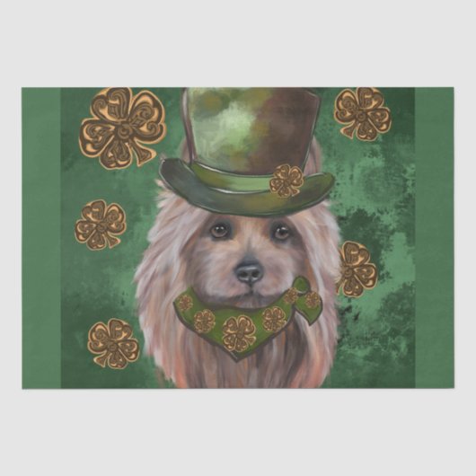 PAPIER MOUSSELINE  TERRIER AUSTRALIEN   (Recto)