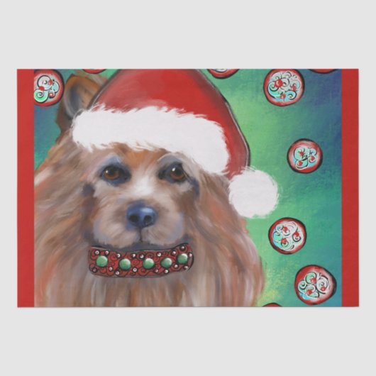 PAPIER MOUSSELINE TERRIER AUSTRALIEN (Recto)
