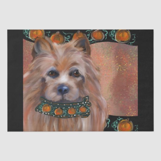 PAPIER MOUSSELINE TERRIER AUSTRALIEN (Recto)